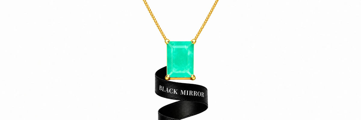 Colar Feminino Pedra Verde da Ilha Koralyn Banhado em ouro 24k